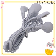 POPULAR Cable Lead Wires, 2.5mm Plug to 3.5mm Snap White Electrode Wires, Multifunctional 4 in 1 1.2