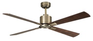 Airfusion Climate II DC Australian Designer Low Energy DC Ceiling Fan Climate 52 (Antique Brass, White, Brush Chrome) with Installation Options Included