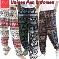 Batik Elephant Long Pant Plus Size Unisex Women Men Batik Elephant Long Pants Cool Fabric Crnpcs) Sogan Pants