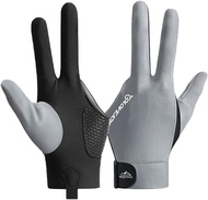Pool Left Hand Billiard Pool Gloves for Left Hand 3 Finger Snooker Cue Sport Popular Billiards Sizes