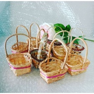 Mini Rottan Basket Bakul Rotan Telur Wedding Easter Perkahwinan Hantaran Gubahan