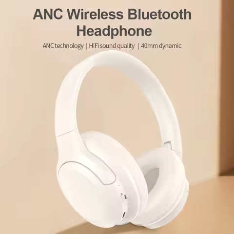 PARAMITA ANC Noise Canceling Headphones A1 Wireless Bluetooth Headphones BT5.3 400mAh Over-Ear Folda