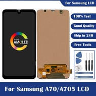 Super AMOLED For Samsung Galaxy A70 Display A70 A705 A705F SM-A705F LCD Display + Touch Screen Digit