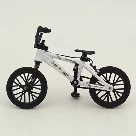 FLICK TRIX Miniature BMX Finger Bike PREMIUM Bicycle Diecast Toys Gift Kuwahara LaserLite Pro -White