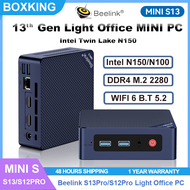 Beelink 13th Gen Intel Twin Lake N150 DDR4 3200Mhz M.2 2280 SSD Light Office MINI PC