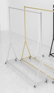 ราวแขวนเสื้อสีทอง ปรับไม่ได้สูง160ซม. 120CM*40CM*160CM