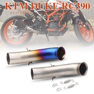 Modified Stainless Steel Exhaust Exhaust Pipe DUKE390RC390 Middle Section Motorcycle DUKE Modified 3