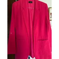 Elegant Blazer Blazer Brand.id Fuchsia Color Size M