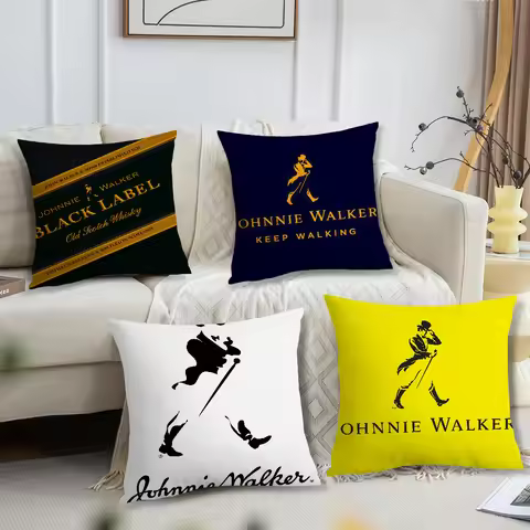 J-JOHNNIE WALKER Beer cushion cover For Pillow Printing Sofa Decoration Home Car Room Coffee Shop Of