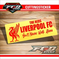 Cutting Sticker LIVERPOOL YNWA You'll Never Walk Alone Variation Car Motorcycle Helmet Laptop Sticker Embossed Cool Reflective