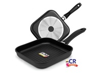 Zebra กระทะนอนสติ๊กปิ้ง-ย่าง IH Gemini II ตราหัวม้าลาย