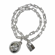 Mint condition☆TIFFANY&Co. Tiffany HardWear Small Wrap Bracelet Large AG925 Silver Weight 46.33g Wom