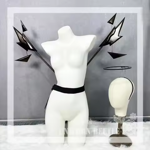CyGame Arknights Mostima Horn Anime Role Play Prop Arknights Mostima Headgear Wings Shoes Cosplay Co