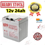 WSS NPP 12v 24ah Solar Battery Gel DEEP CYCLE Rechargeable Battery