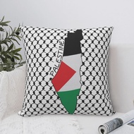 Palestine FLAG map palestinian kufiya Hatta ปลอกหมอนตกแต่งหมอนอิงลาย keffiyeh ที่คลุมปลอกหมอนสำหรับร