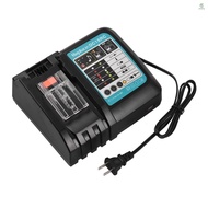 Power Tool Battery Charger Lithium-ion Battery Recharger Recharging Device Cell Charger Compatible with Makita 14.4V~18V Li-ion Battery US Plug