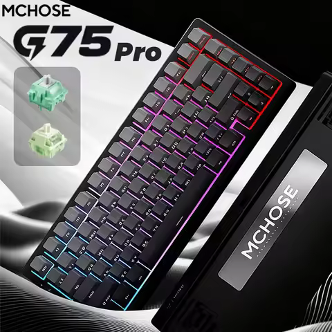 MCHOSE G75 Pro Wireless Mechanical Keyboard 75% Layout Gasket Mounted 5 Layers Dampening RGB Backlit
