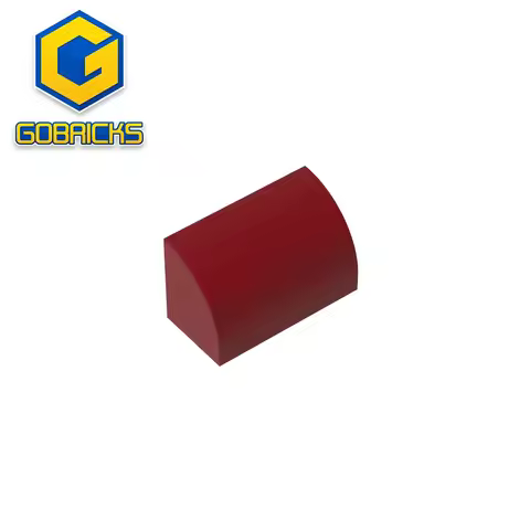 Gobricks GDS-M063 Brick Curved 1 x 2 x 1 No Studs compatible with lego 37352 Assembles Building Bloc