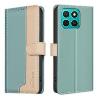 全城熱賣 - 適用於Honor X8c 4G BF33款 拼色防盜刷手機皮套（綠色）