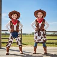 Children's Fancy Dress cowboy Cowgirl Sheriff Outfit (Not Including Shirt & Inner Pants)