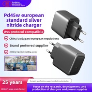 PD45W Gallium Nitride GAN Charger Mobile Phone Computer Tablet Power Adapter AVS Agreement European 