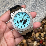 G-Shock Silver Black Tiffany Casioak with Black Rubber Strap