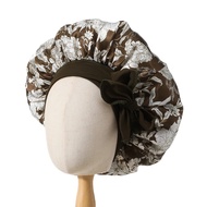 Silk Satin Bonnet Hair Cap Extra Large Jumbo Sleep Bonnets for Women Braids Curly Night Cap