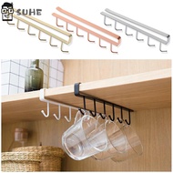 SUHE Under Shelf Hanger Cupboard Organiser 6 Hooks