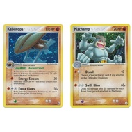 English Pokemon Kabutops - 7/92 /Machamp - 9/92 - Holo Ex Legend Maker Singles [ USED ]
