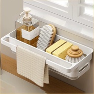 Multipurpose Shelf No Need To Drill The Wall Built-In Tray Size 27.3*13.5*6.5 Cm. D116