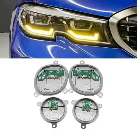 Yellow Angel Eye DRL Boards For 2019-2022 BMW 3 Series G20 320i 330i M340i LED Headlight Daytime Run