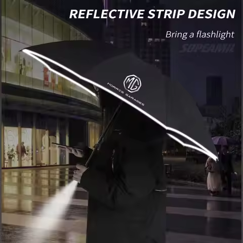 Car Led Light Sun Protection Umbrella Automatic Folding Sunshade For MG ZS HS ES5 MG4 EV Electric S5