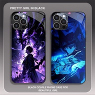 HW-1 Anime SOLO Leveling Glass Casing for iphone 14 15 Plus Pro Max
