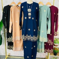 ✺KURUNG SULAM CHEMPAKA 2024  COMO CREPE BY ZOELLA COUTURE BAJU KURUNG MODEN 2024♕