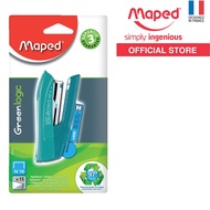 MAPED Greenlogic Compact Pocket Plastic Stapler 43mm No. 10 Free +400 staples (353210 353211)