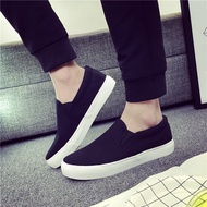 ORIGINAL MUJI Japanese Imported Unprinted Simple Canvas Shoes Lazy 1 Pedal Mens Shoes 2025 Summer Ca