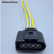 shhworldsea 10pcs 4 Way female 4B0973724 Ignition Coil Connector Repair Kit Case For A4 A6 VW Passat