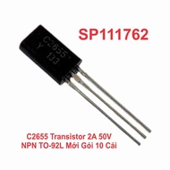 C2655 Transistor 2A 50V NPN TO-92L New Pack of 10