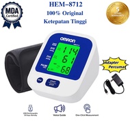 OMRON Monitor Tekanan Darah Boleh Dicas HEM-8712 | Suara Inggeris + Adapter Percuma | 100% Original 