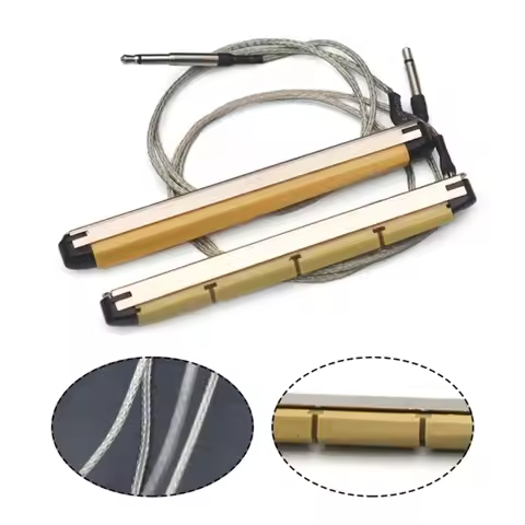 6-string sound pickup, string acoustics, guitar bass, piezoelectric element, saddle type pickup, sol