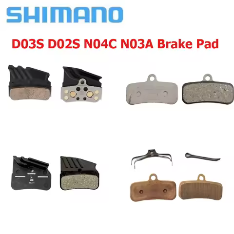 SHIMANO D03S D02S N04C N03A Brake Pads Metal /Resin 4-Piston Brake Pads for 4-Piston Hydraulic Disc 