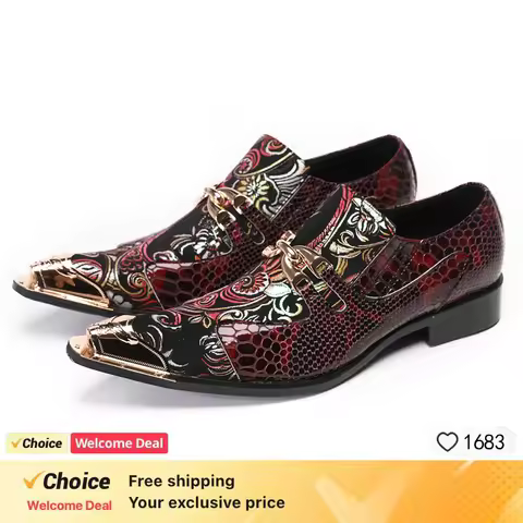 Luxury Men Oxford Shoes Split Toe red Black Formal Men Dress Shoes Suede Patchwork Crocodile prints