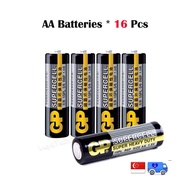 AA Batteries 16 Count ▷ GP SuperCell Double A Battery Long Lasting Alkaline Power for Household Devi