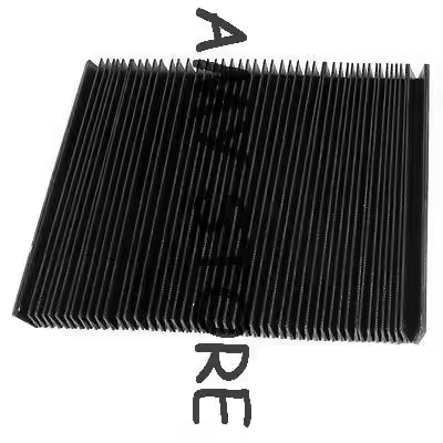 Milling Machine Retangle Accordion Flexible Protective Dust Cover 39.4" unfolded 100x17x1.5cm folded
