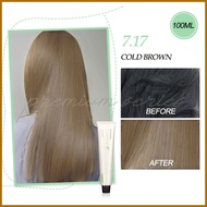 Bremod premium hair color with oxidizer Cold brown 7.17