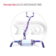 HMD Car Accessories Titanium Alloy Catback Exhaust Pipe For Mercedes Benz GLC43 AMG Custom Valve Sta