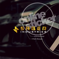 Stiker Saber Industries | cutting sticker