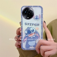 ใหม่ เคสโทรศัพท์ Phone Case Realme 11x 11 11NFC RealmeC51 NFC 4G 5G Ins เคส โปร่งใสน่ารักสติทช์แม่พิมพ์กลมลายการ์ตูนร้อนใสกันตกปกหลังนิ่ม2023