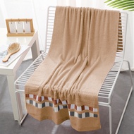 PT Lucky Inti Persada - Handuk Mandi Katun Jumbo Super Tebal 70x140cm Motif Bordir Simpel Import /