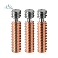 3PCS 3D Printer Bi-Metal Throat Pipe Titanium Alloy Copper Nozzle Throat Pipe 1.75mm for Ender3/3S/3